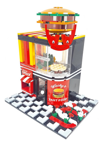 Juego De Bloques De Construcción Para Restaurante, Conjunto