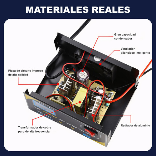 Cargador De Batería Automático Inteligente De 12 V/7 A