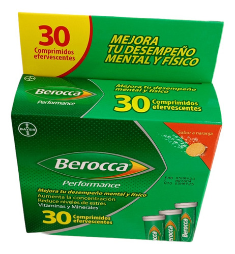 Berocca Performance 30 Comprimidos - Unidad a $5366