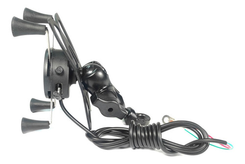 Cargador Celular Con Soporte Negro Scg-09