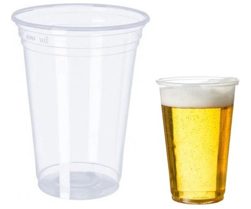 Copo 700ml Transparente Descartavel Copao De Chopp 25un