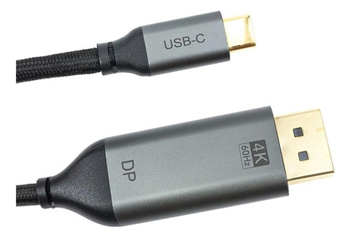 Usb C 3.1 & Displayport Cable 4k-2k Audio + Video Pc - 1m