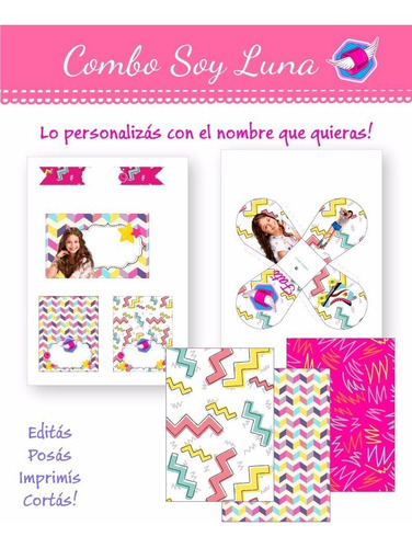 Kit Soy Luna Completo Candy Bar Y Sorpresero Editables