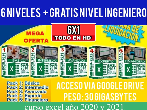 Curso Excel 6 Niveles 