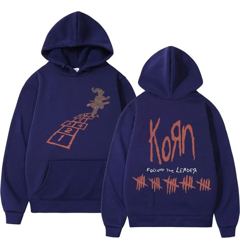 Bn Sudadera Con Capucha Korn, Clásica, Estilo Rock Band, Est