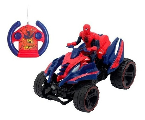 Cuatriciclo Radio Control-spiderman Original!! Marvel-ditoys