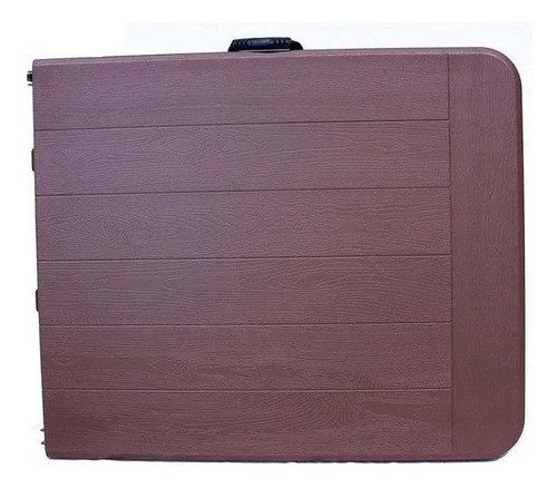 Mesa Plegable Tipo Maleta 180 Cm Jardimex Color Café