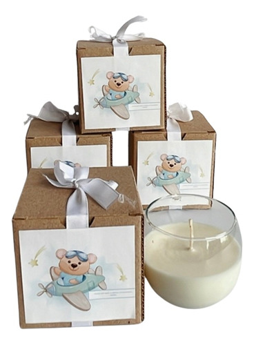 Suvenirs Personalizados X 15un. Velas Aromáticas.  Con Caja.