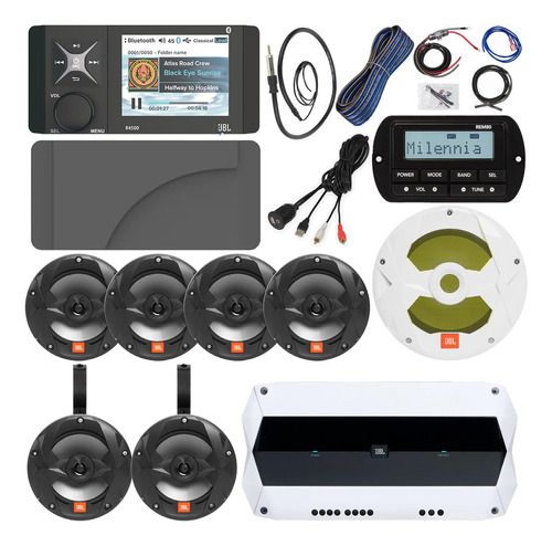 Medio Digital Bluetooth Marine Yacht Am Fm Wb Remoto 6 Barco