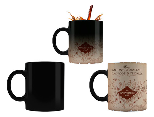 Taza Magica Harry Potter Mapa Del Merodeador