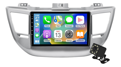 Estéreo 6+128g Para Hyundai Tucson 2015-2018 4g Qled Carplay