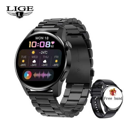 Lige Smartband Sport BW1256A 1.28" Color Negro