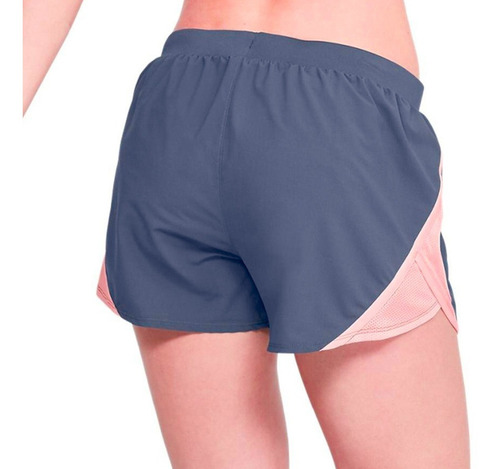 Short Underarmour Mujer Azul Fly By Deportivo 1350196497