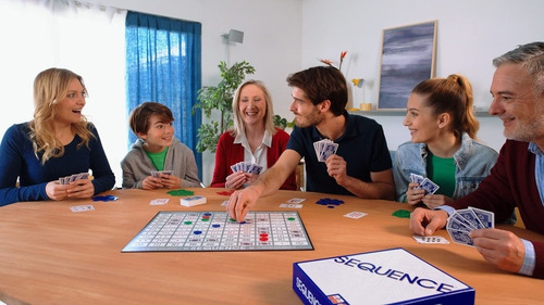 Juego De Mesa Cartas Secuence Classic P/ Adultos Y Niños +7