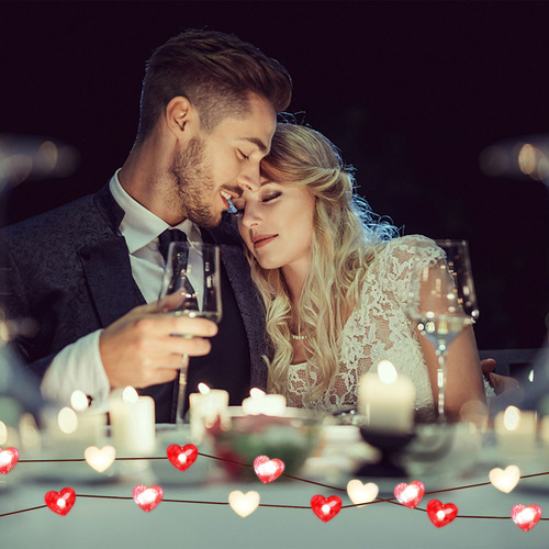 Lámpara Led F Para Decoración Del Día De San Valentín, 10 Pi