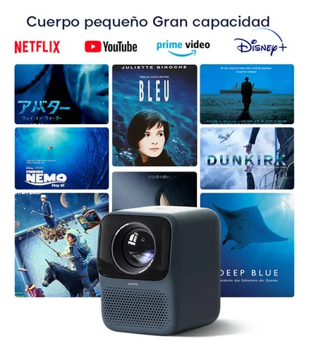 Projetor Mini Wanbo Proyector T2 MAX NEW 450lm digital blue