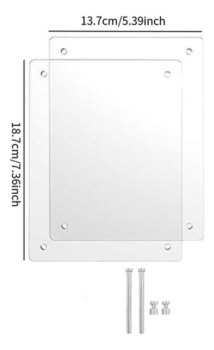 Marco De Flores Presionado Clear Frame Acrylic Frame