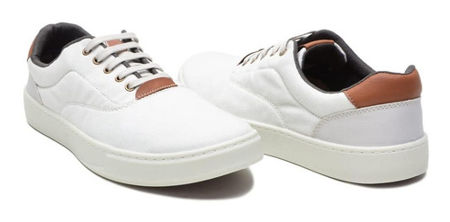 Imagem 6 de 7 de Tênis Casual Canvas Lona Off-white