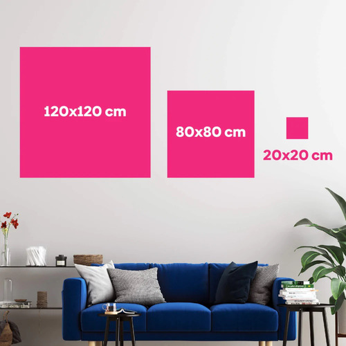 Canvas Cuadro Decorativo Moderno Sala Recamara | 120x120 C31