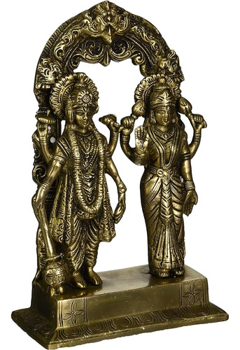 Vishnu Y Lakshmi - Estatua De Bronce