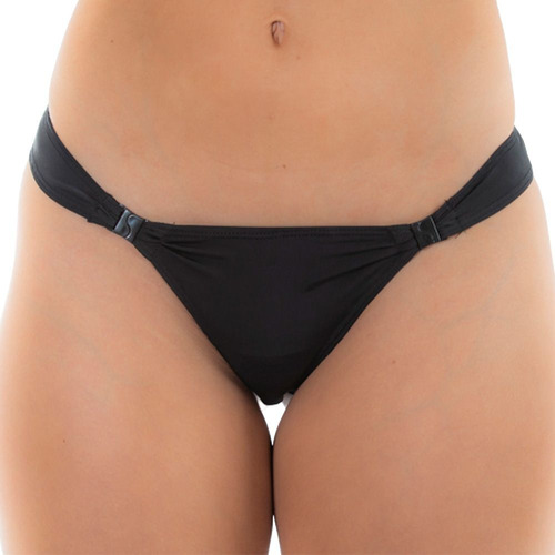 Imagem 2 de 3 de Calcinha Tanga Fio Dental Lisa Fecho Lateral - Pimenta Sex