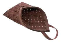 Comprar Cesta Flor Pared Madera Colgante Tejida Mimbre Maceta Pan