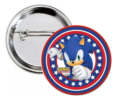 Pack 30 Chapitas De Gancho Imagen Sonic Mario Personalizada