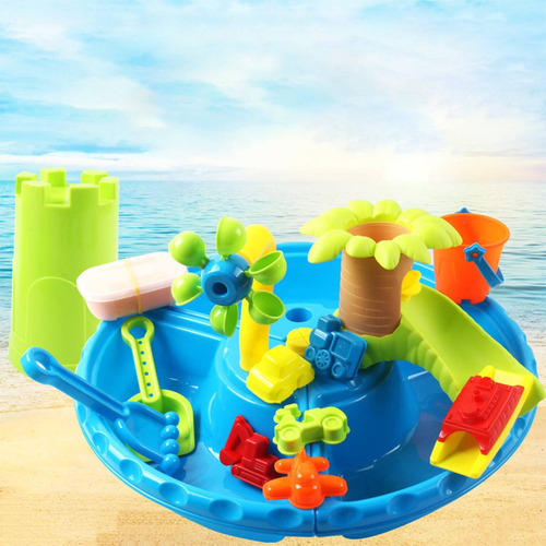 22 Piezas Mesa De Agua De Arena 4 En 1, Mesas De Juegos