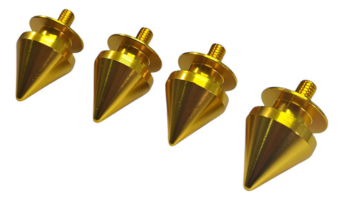 Kit Sujetador Parachoque Puas Decorativa Dorado