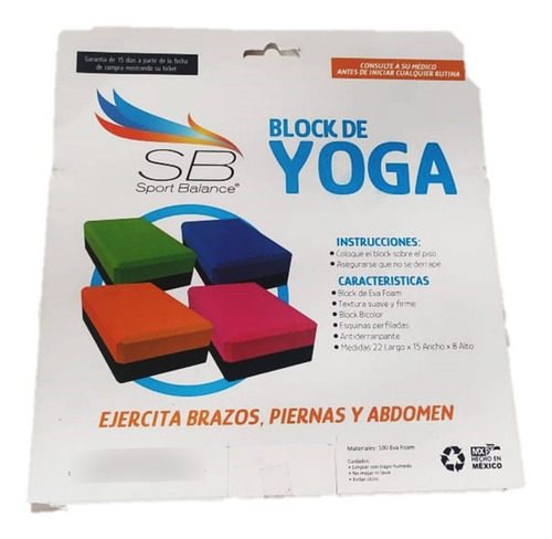 Bloque Profesional De Yoga Bicolor Rosa Goma