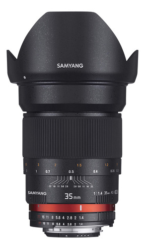 Samyang Lente Sy35mae-n 1.378 In F1.4 Para Nikon Ae