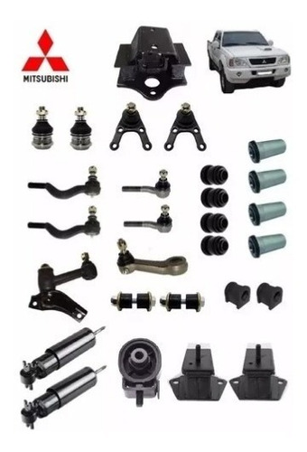 Kit Suspensão Dianteira L200 Gl E Gls 1995 À 2005 28 Peças