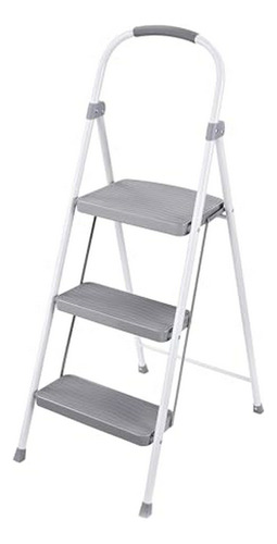 Escalera Plegable De 3 Pasos  Con Capacidad De 225 Libras, P