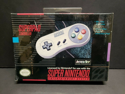 Control Super Nintendo Superpad Original Snes 6 Botones Msi