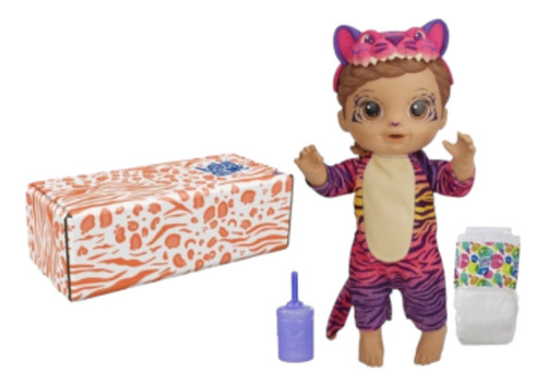 Baby Alive Rainbow Tigre Wildcats Doll Con Biberón Y Pañal