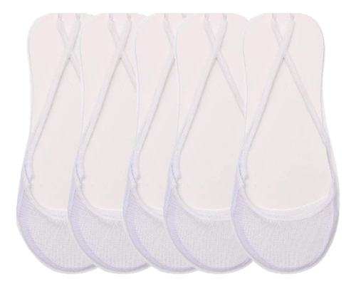 5 Pares De Calcetines Invisibles Con Forro Antideslizante