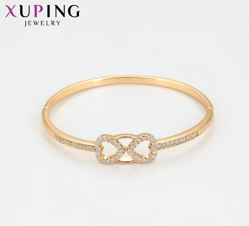 Pulsera Xuping De Oro 18k Con Diamantes Japonesas Y Coreanas