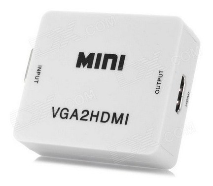 Mini Conversor Vga Para Hdmi Com Áudio Hd 1080 - Usb