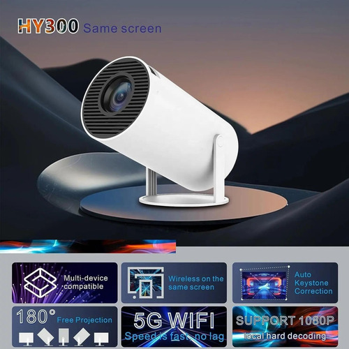 Proyector Mini Hy300 200lm Quad-core Arm Cortex-a53 1280*720