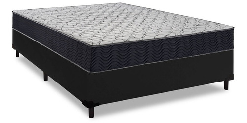 Cama Box Casal + Colchão De Espuma D45 Ortobom Airtech 150 