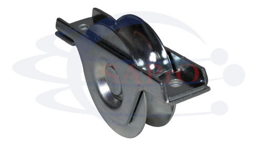 Imagen 4 de 10 de Rueda Comunello 8cm Para Portón Corredizo Con Base Canal U