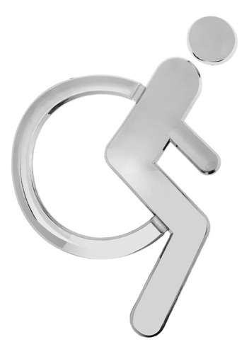 3d Acrílico Autoadesivo Para Handicap Cadeira De Para