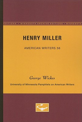 Libro Henry Miller - American Writers 56: University Of M...