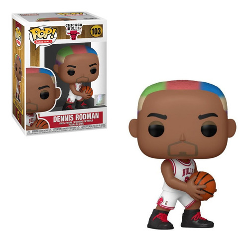 Imagen 1 de 4 de Funko Pop Basketball: Chicago Bulls - Dennis Rodman 103