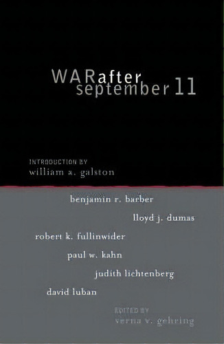 War After September 11, De Verna V. Gehring. Editorial Rowman Littlefield, Tapa Blanda En Inglés