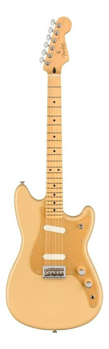 Guitarra eléctrica Fender Duo sonic Player de aliso desert sand brillante con diapasón de arce