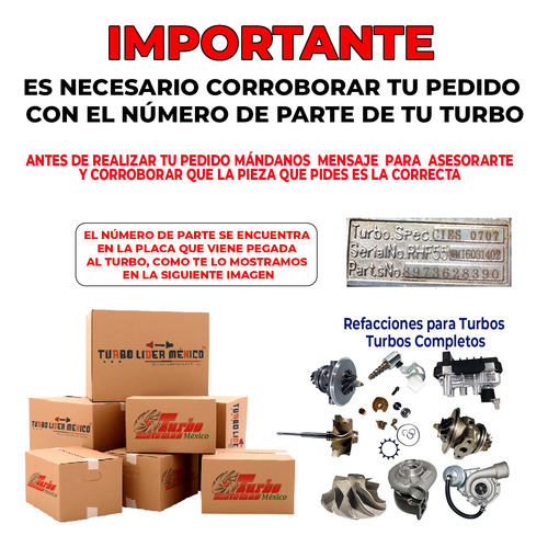 Turbo Kit De Reparacion Para Vw Jetta, Passat Tlm Rk-i31-1r