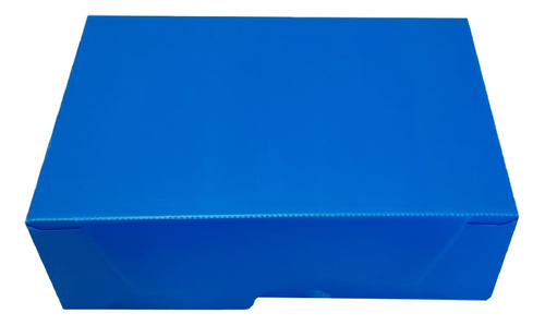 Caja Archivo Plástica Azul Oficio Tv 36x25x12cm