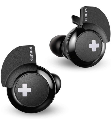 Auriculares inalámbricos Philips Bass+ Plus True Shb4385, color negro