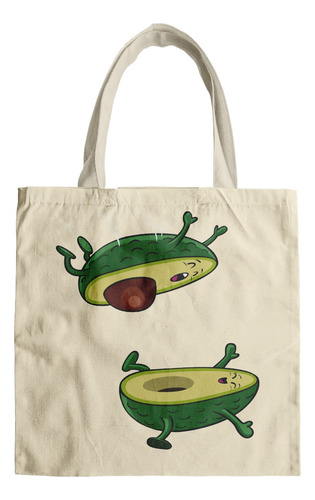 Bolsa Morral De Tela Tote Bag Aguacates Pareja Enamorados